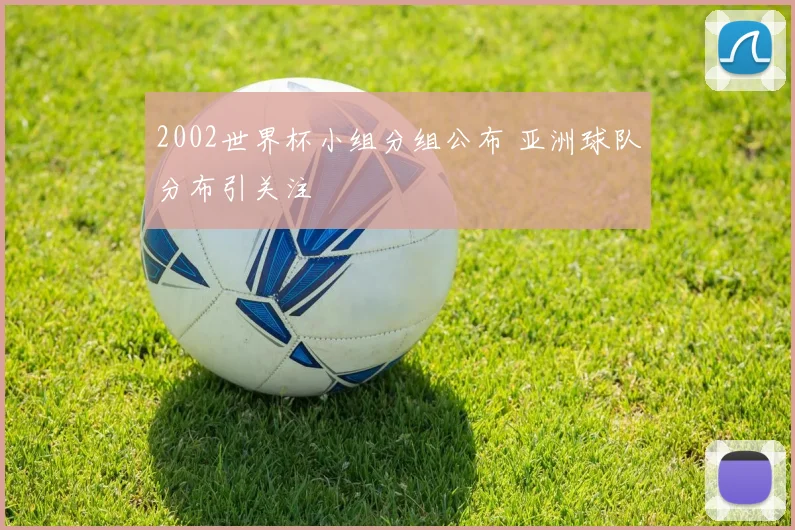 2002世界杯小组分组公布 亚洲球队分布引关注